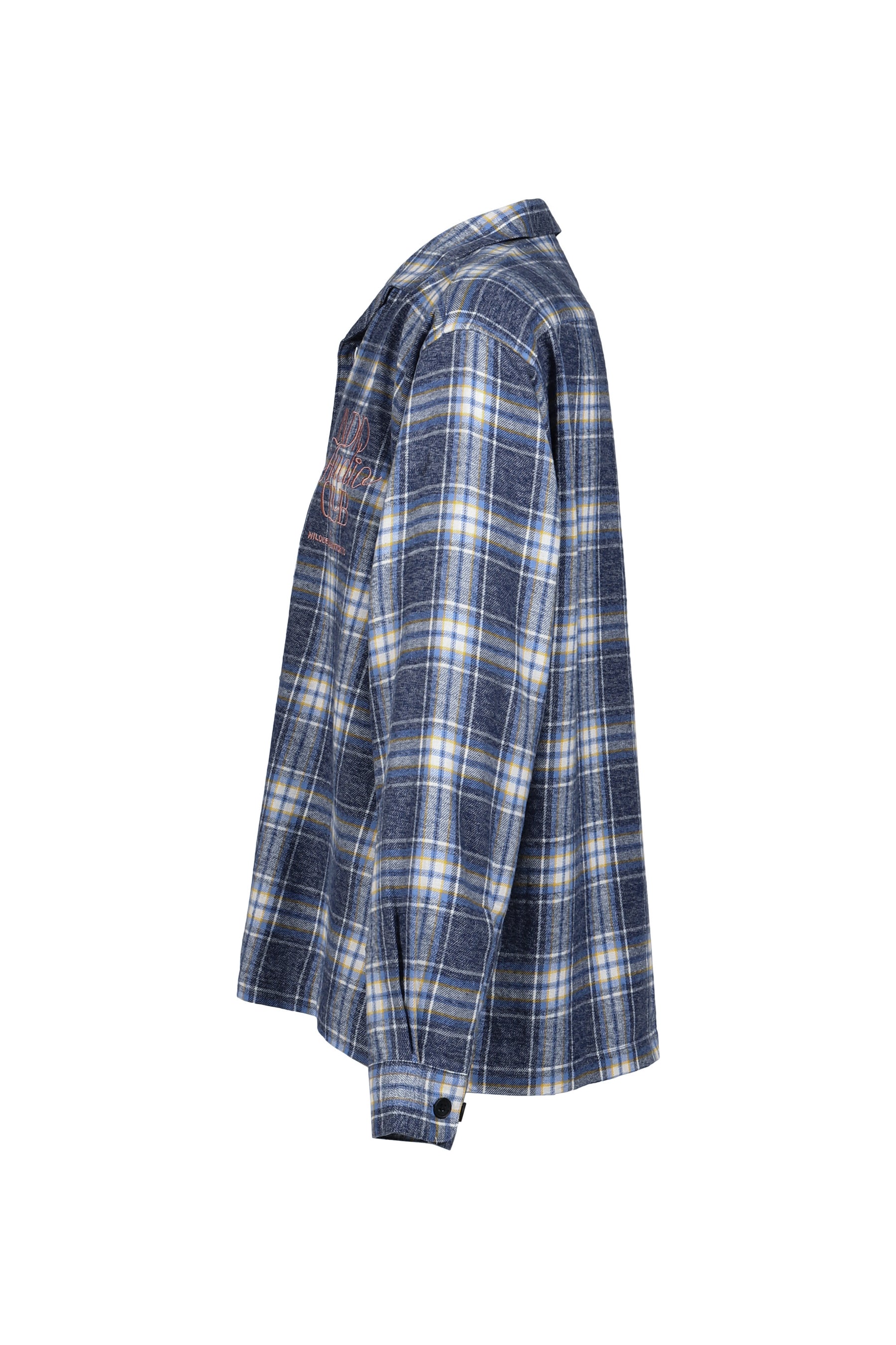 OMBRE CHECK SHIRT / SAX BLU