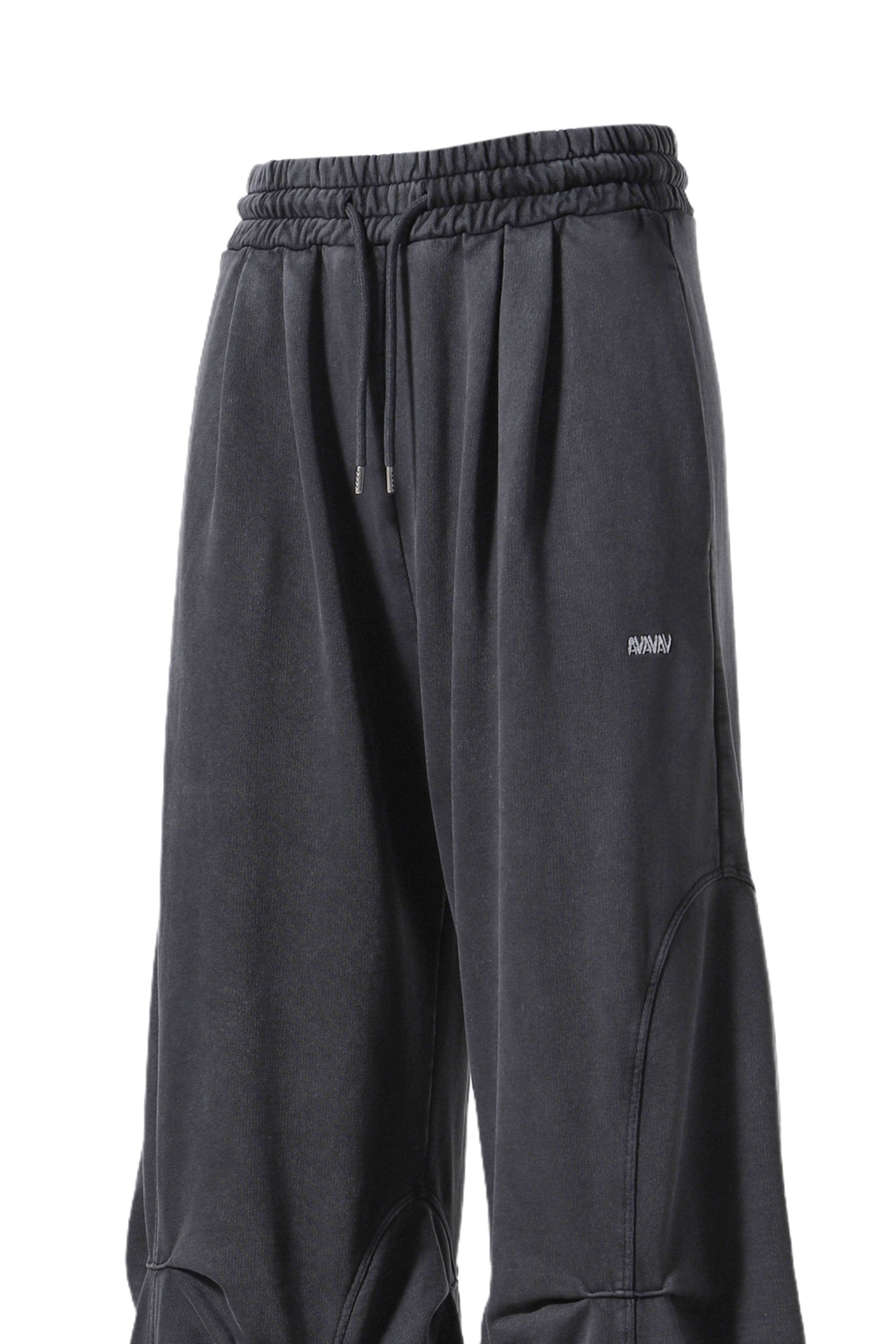 SMOCKED TRACK PANT BLACK / BLACK