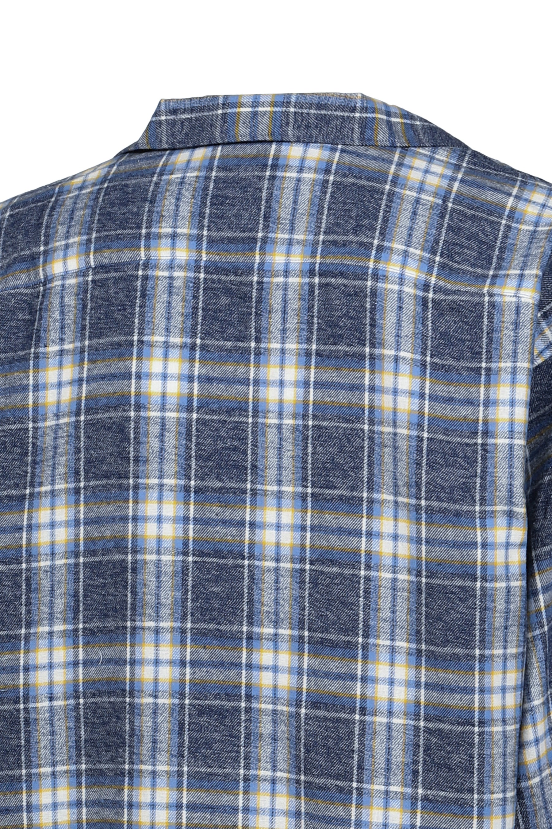 OMBRE CHECK SHIRT / SAX BLU