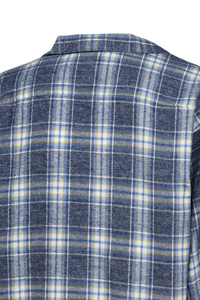 OMBRE CHECK SHIRT / SAX BLU