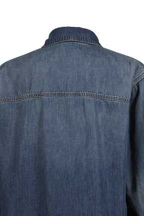 DARKPARK ETHAN - TENCEL LONG SLEEVED SHIRT / SLATE VINTAGE