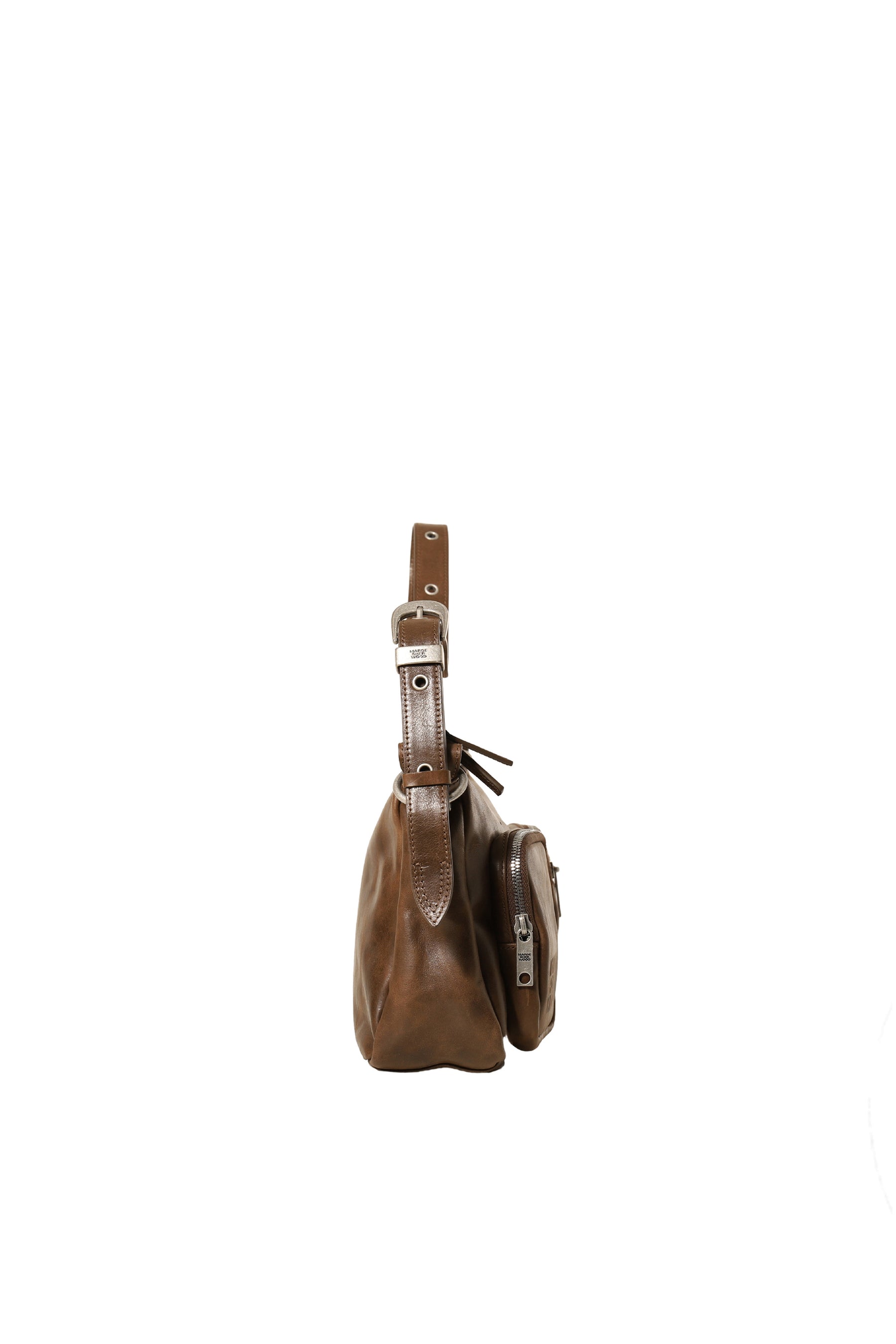 OUTPOCKET HOBO / WASHED BROWN PULLUP