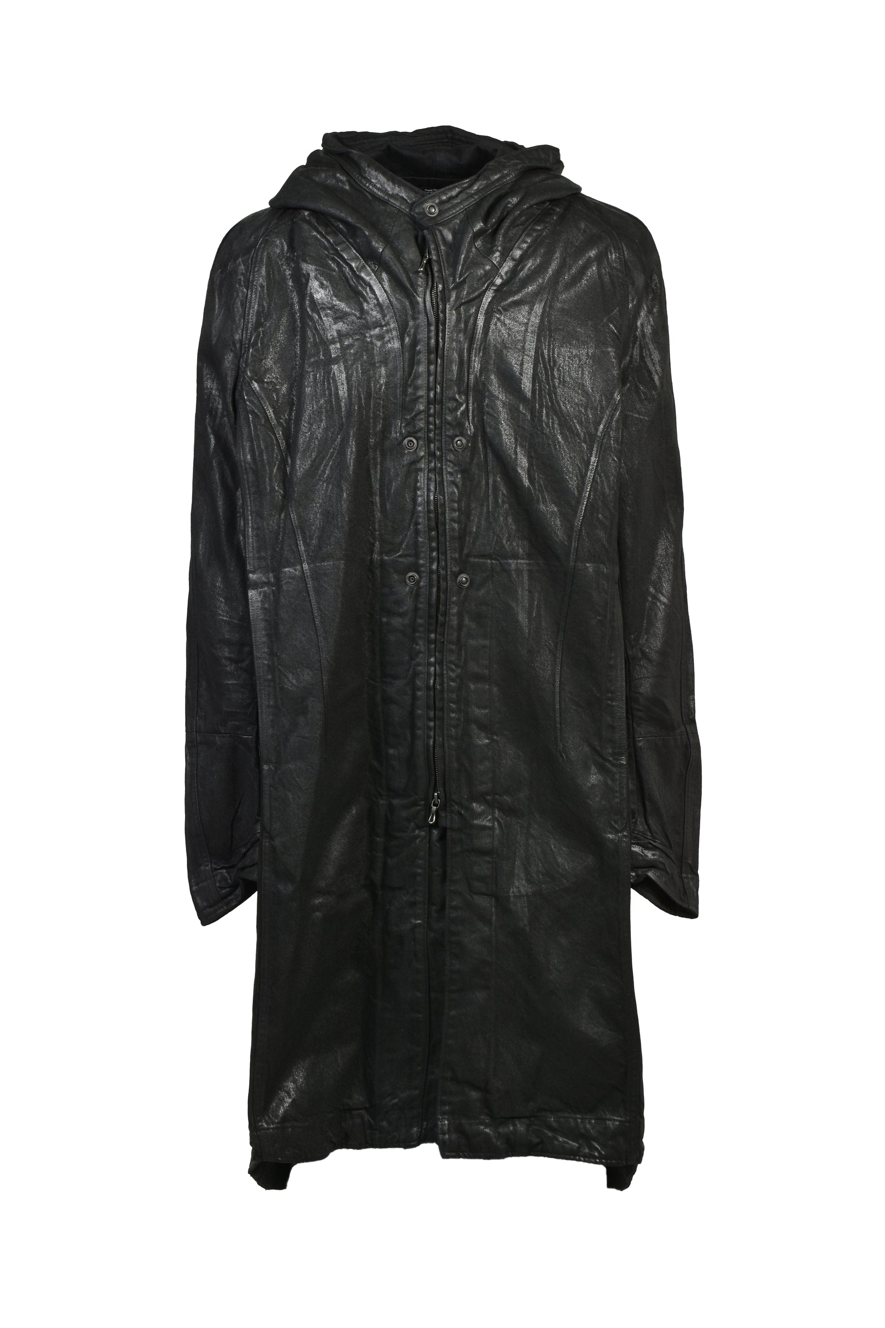 12oz WAXED DENIM COAT / BLK