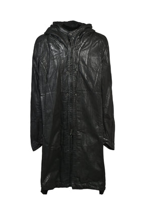 12oz WAXED DENIM COAT / BLK