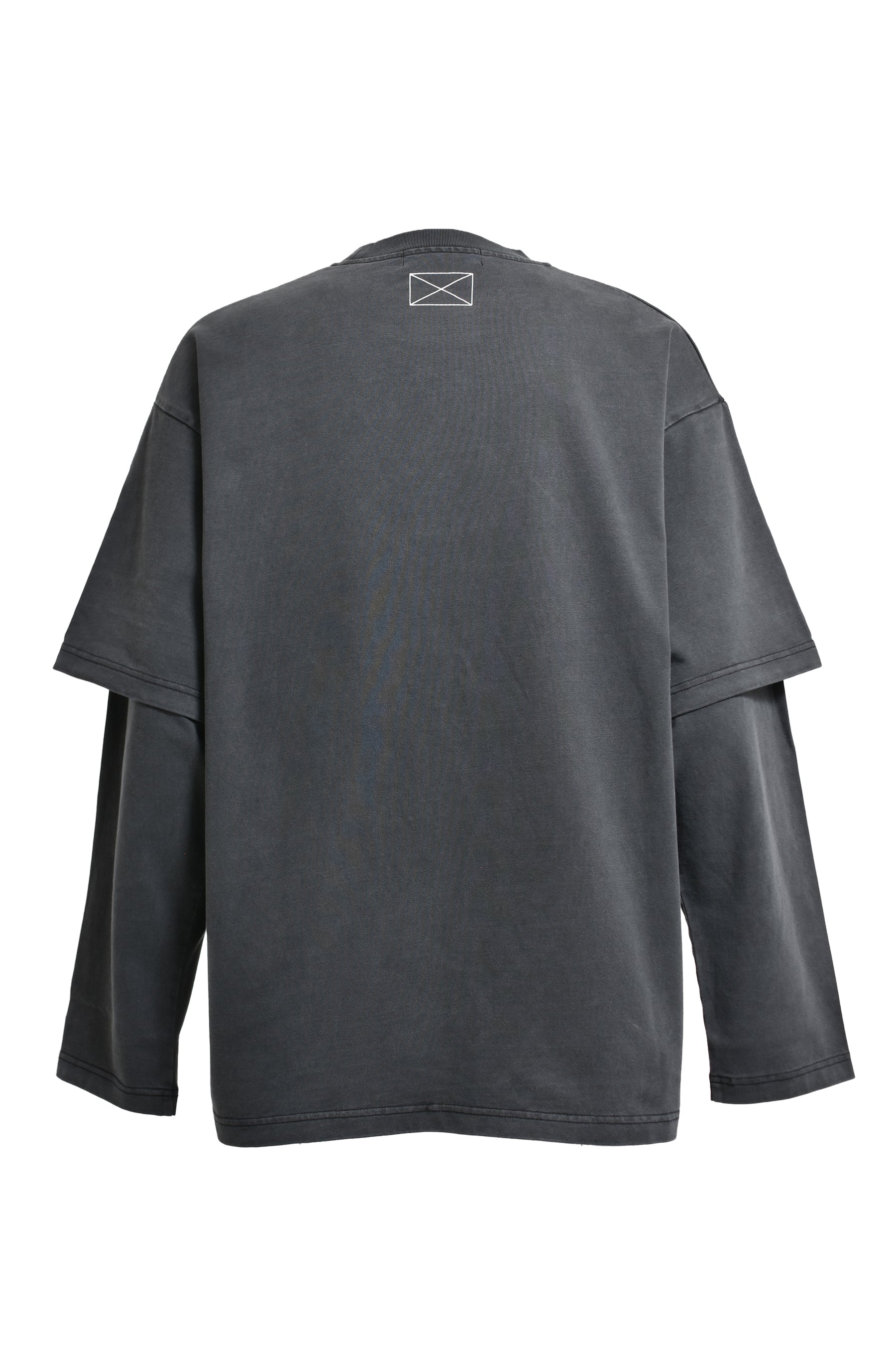 MLVINCE FW23 SEVEN STARS LAYERED L/S TEE / WASHED BLK -NUBIAN