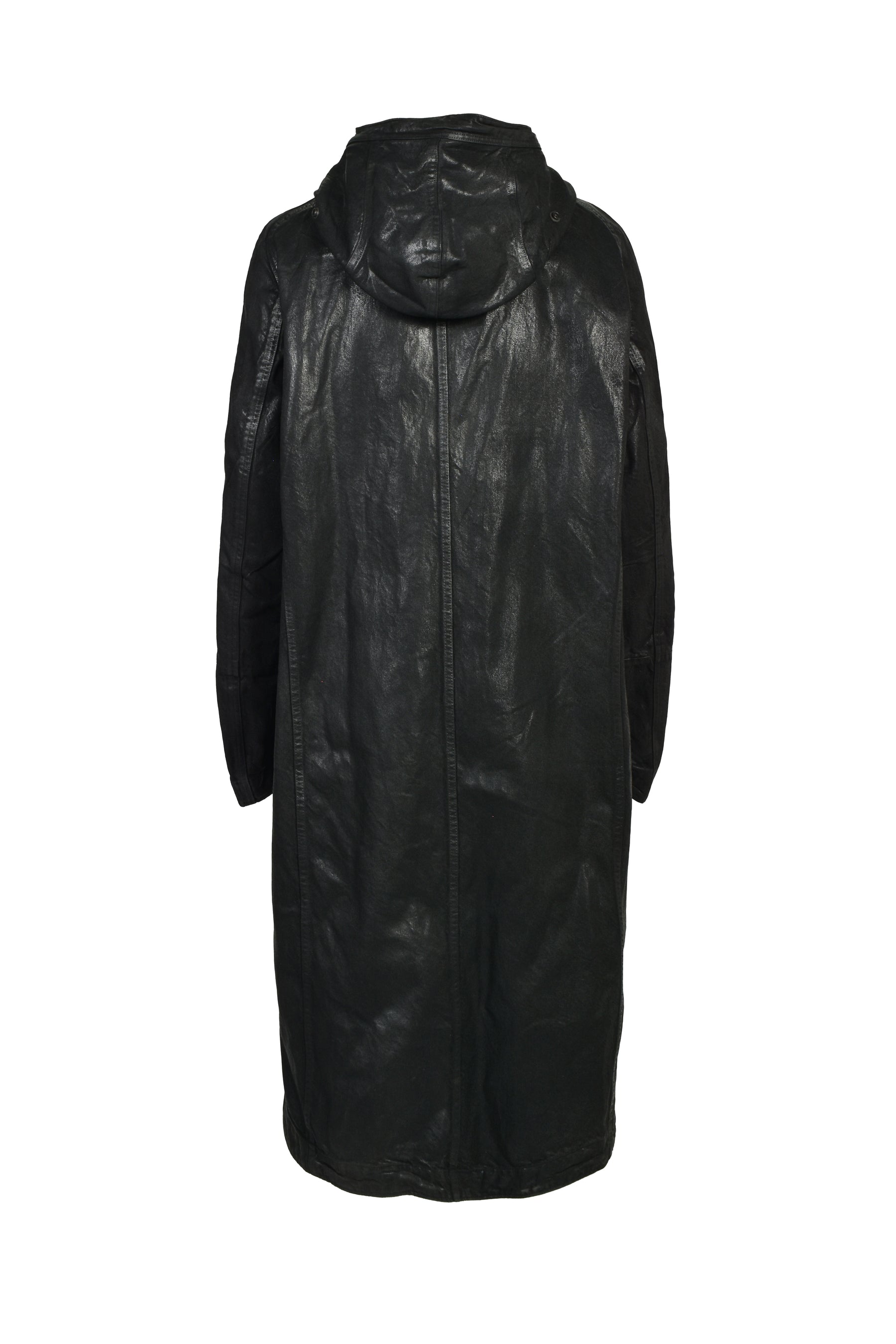 12oz WAXED DENIM COAT / BLK