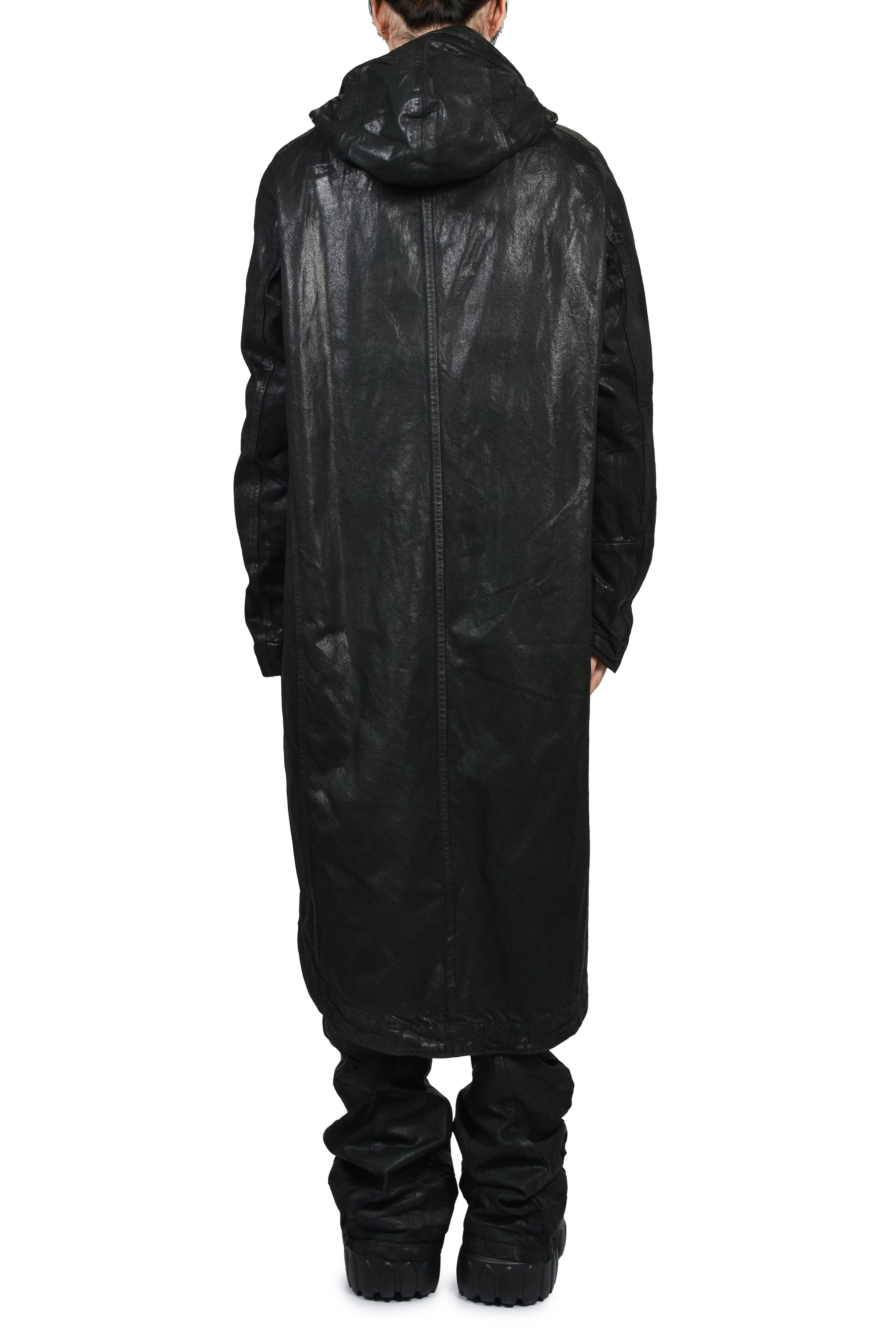 12oz WAXED DENIM COAT / BLK