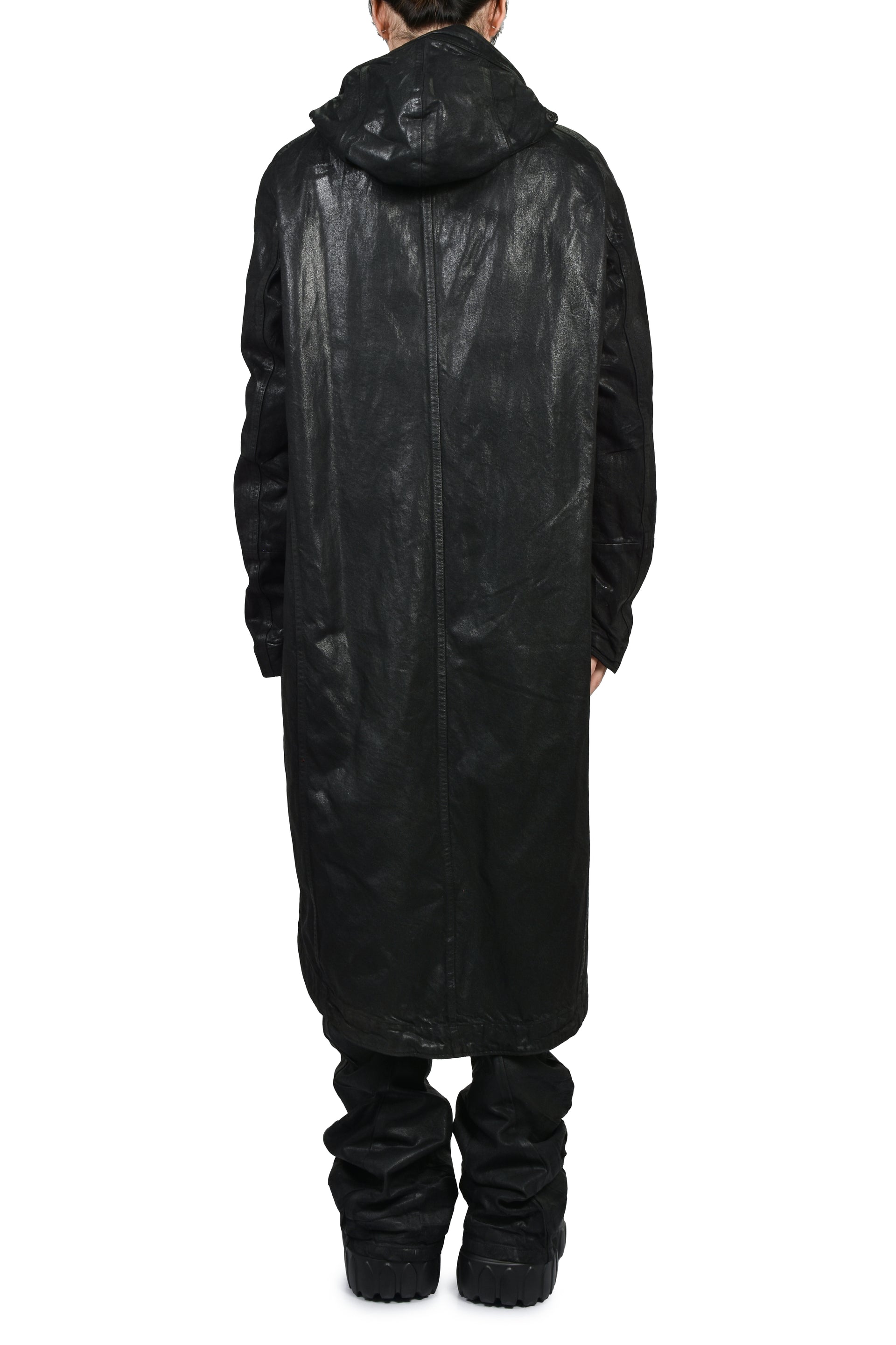 12oz WAXED DENIM COAT / BLK