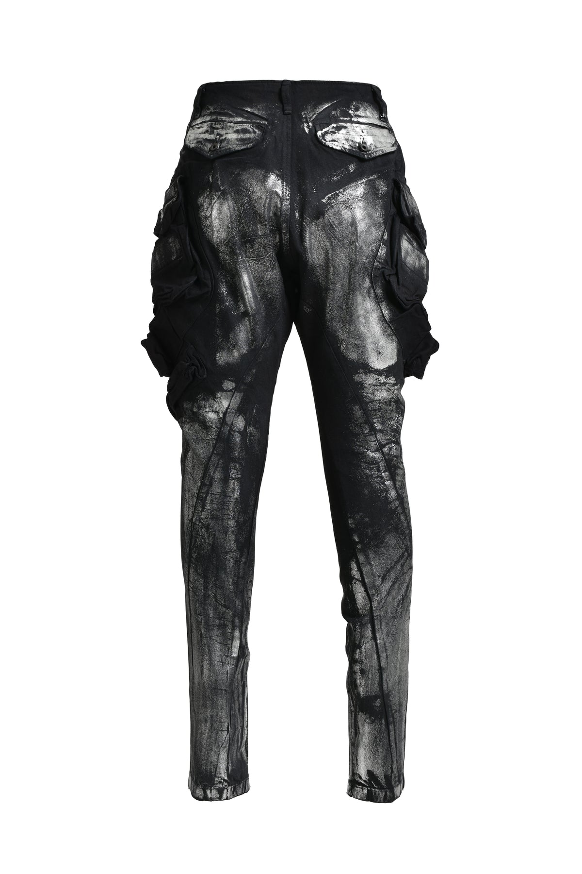 COATED GASMASK TROUSER / SIL