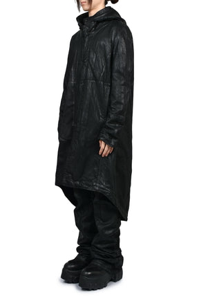 12oz WAXED DENIM COAT / BLK
