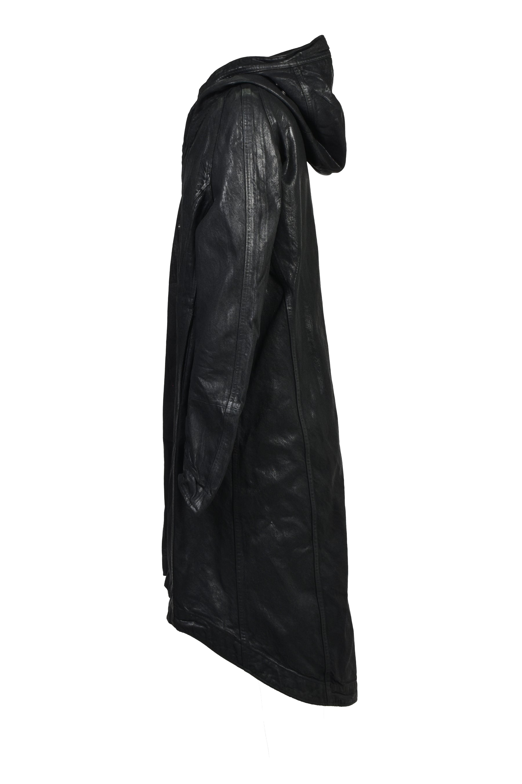 12oz WAXED DENIM COAT / BLK