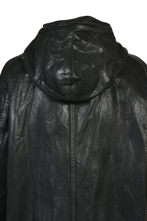 12oz WAXED DENIM COAT / BLK