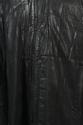 12oz WAXED DENIM COAT / BLK
