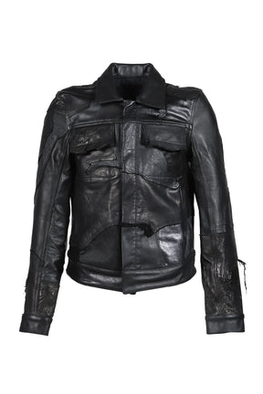 TYPE 0 JACKET SCRAP LEATHER / BLK 