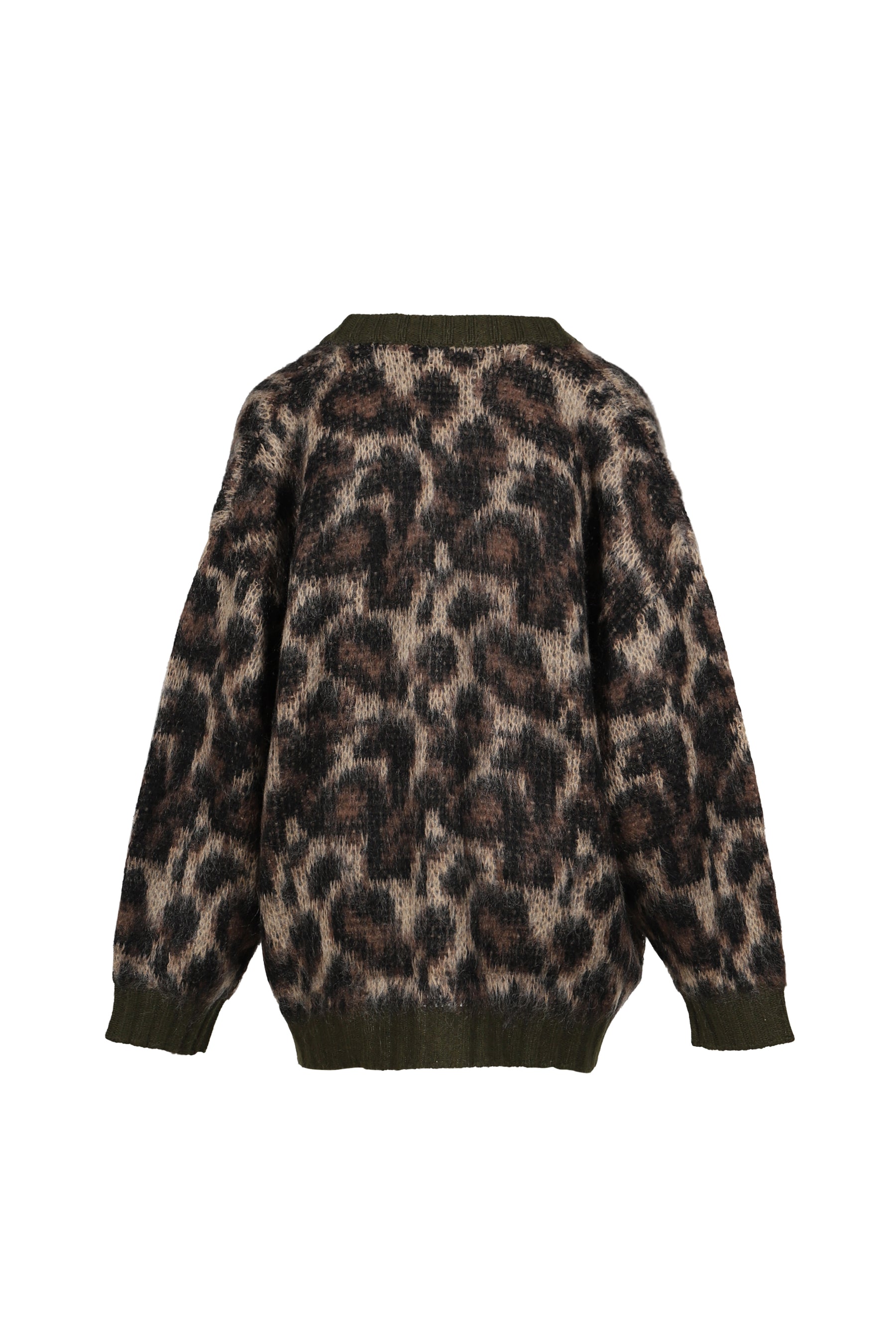 OVERSIZED CARDIGAN / BRW LEOPARD