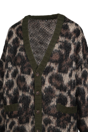 OVERSIZED CARDIGAN / BRW LEOPARD
