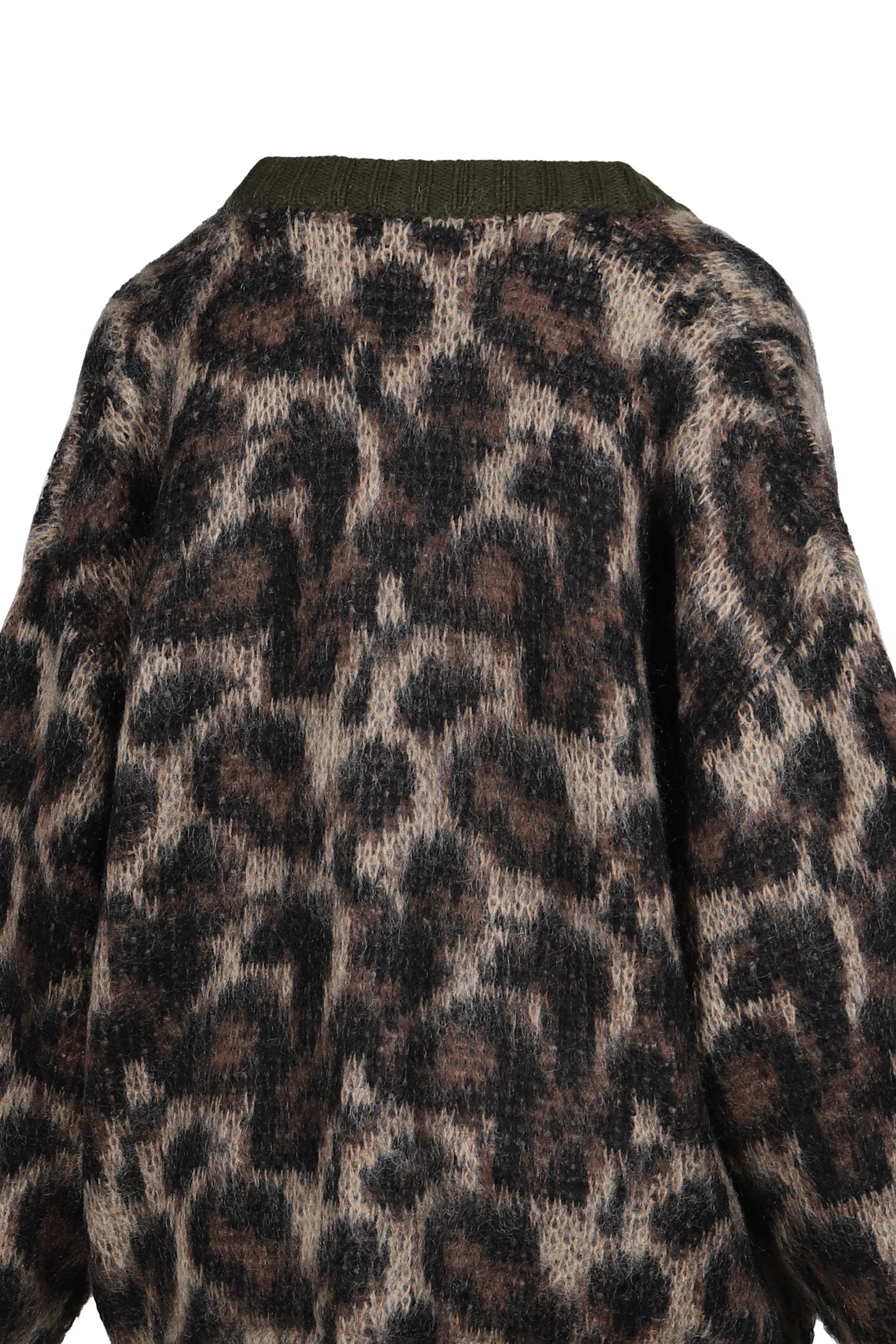 OVERSIZED CARDIGAN / BRW LEOPARD