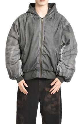 REVERSIBLE BOMBER JACKET -CORD INSIDE- / BEI USED