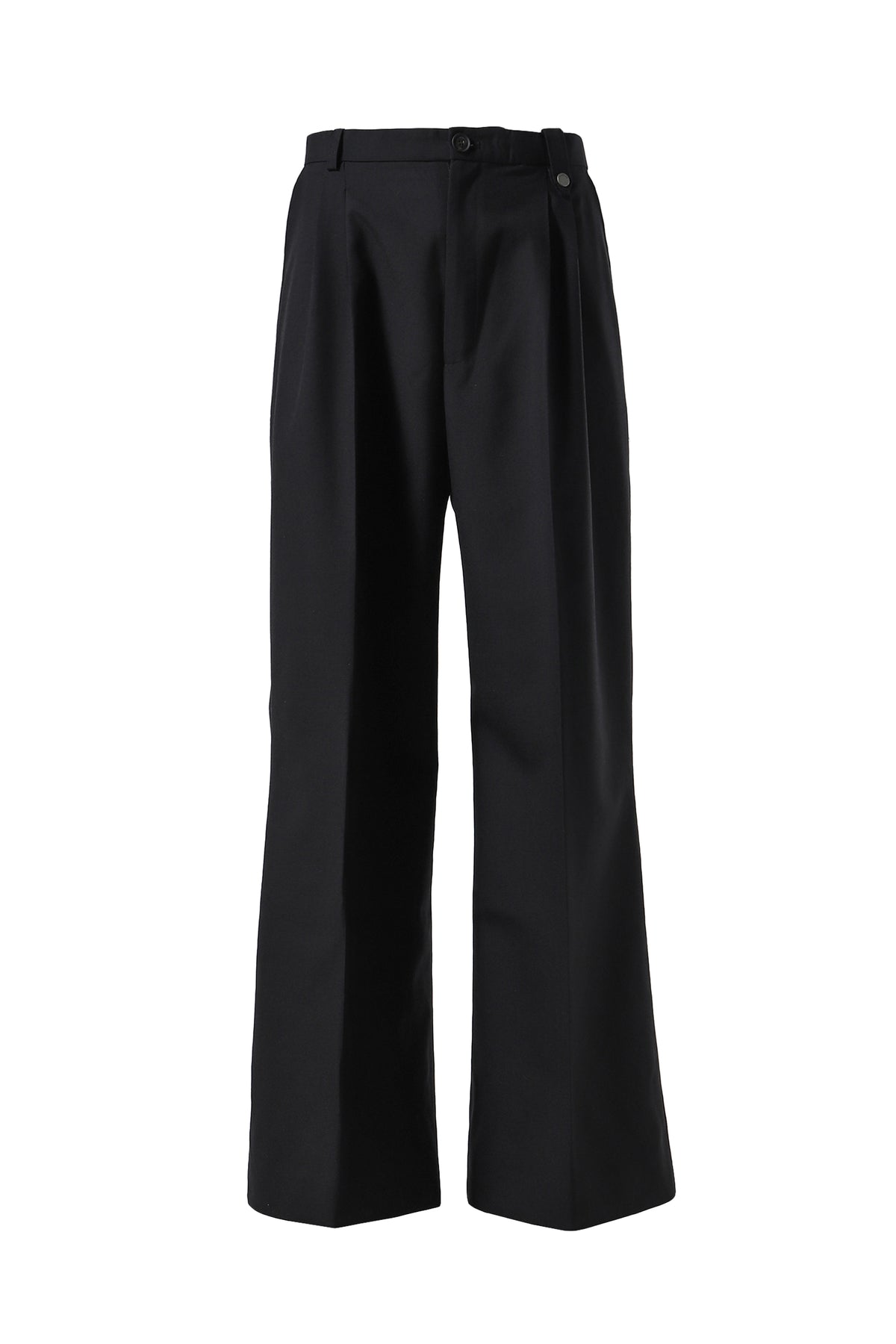 PLEATED PANT / TAILORING BLK WOOL