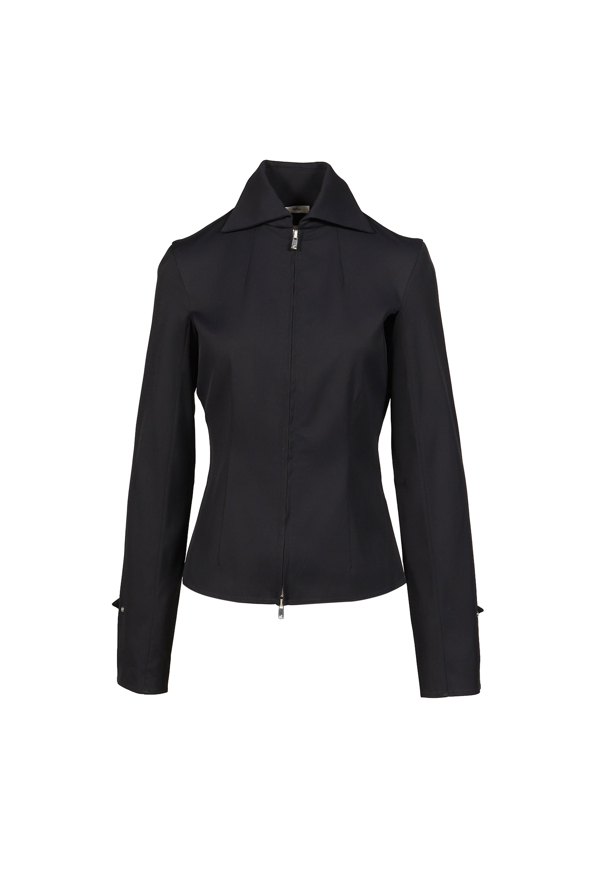 STRUCTURED SPREAD COLLAR SHIRT / NVY