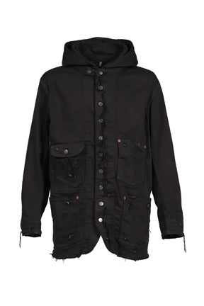 HOME CHORE WITH DAMAGE JACKETS / BLK