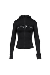 CORE R+M EMBROIDERED ZIP UP / BLK