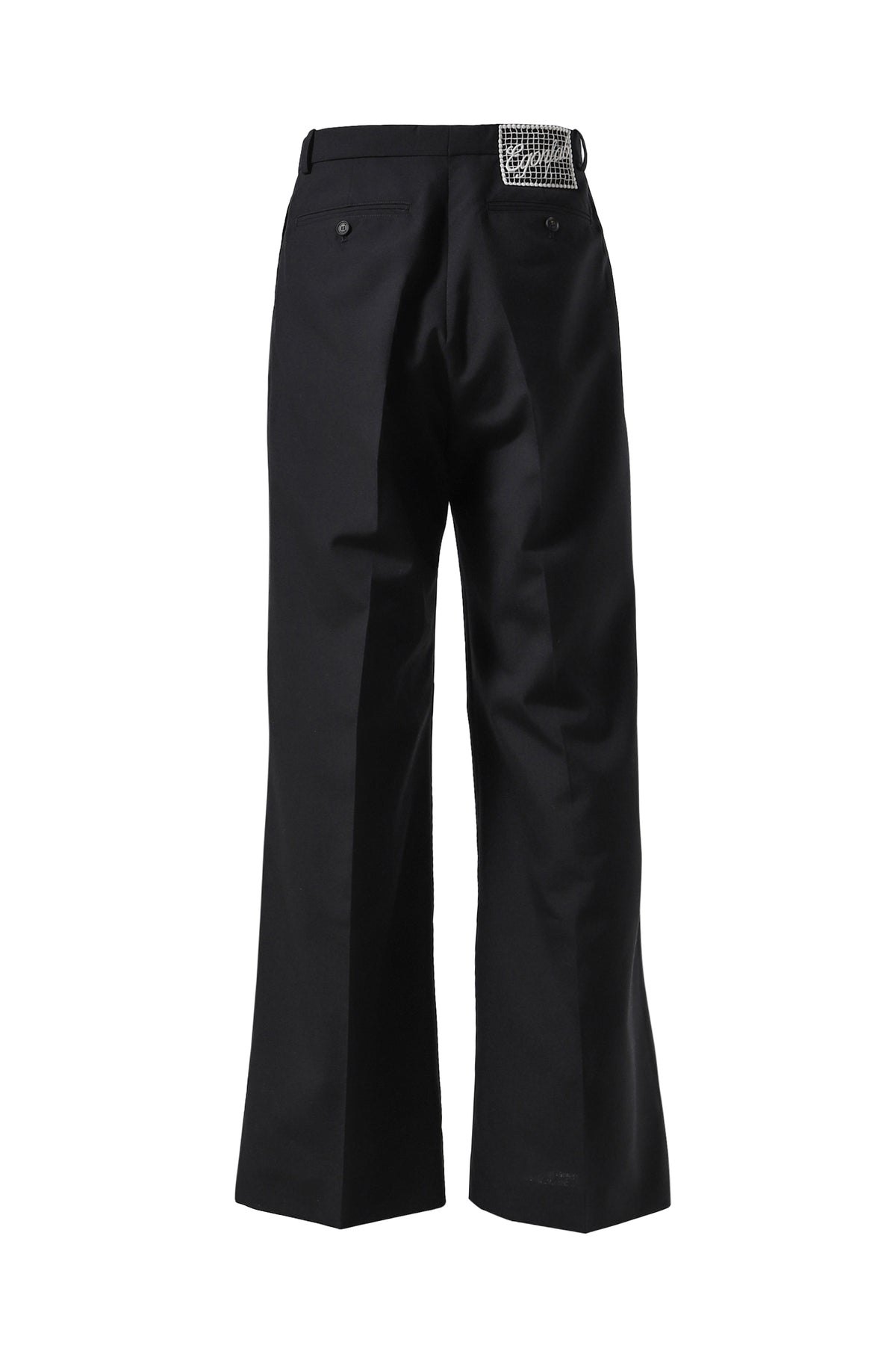 PLEATED PANT / TAILORING BLK WOOL