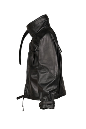 A4 LEATHER JACKET / BLK