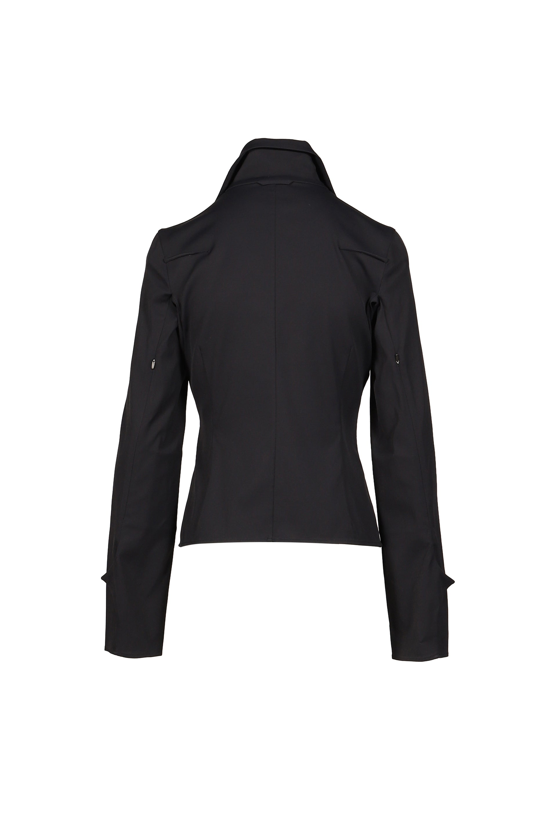 STRUCTURED SPREAD COLLAR SHIRT / NVY