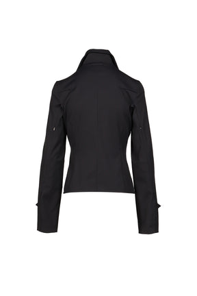 STRUCTURED SPREAD COLLAR SHIRT / NVY