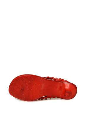 MELISSA THONG KITTEN HEEL / RACING RED