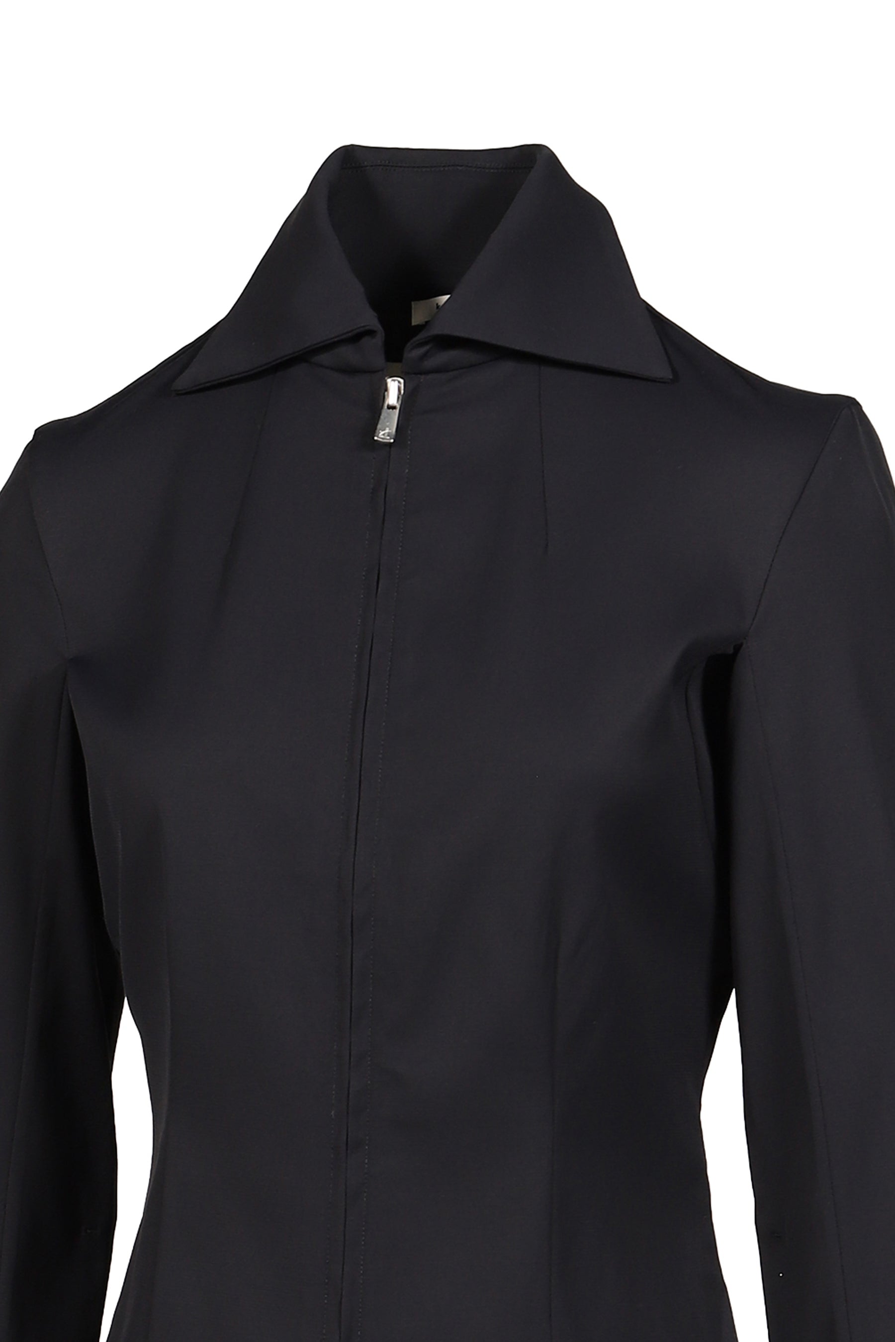 STRUCTURED SPREAD COLLAR SHIRT / NVY