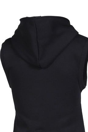 A' ZIP-UP HOODIE TOPS / BLK