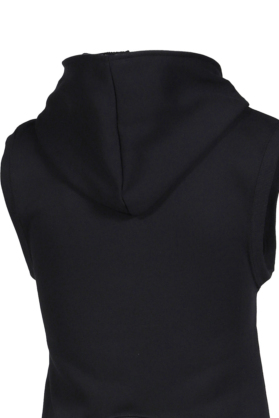 A' ZIP-UP HOODIE TOPS / BLK