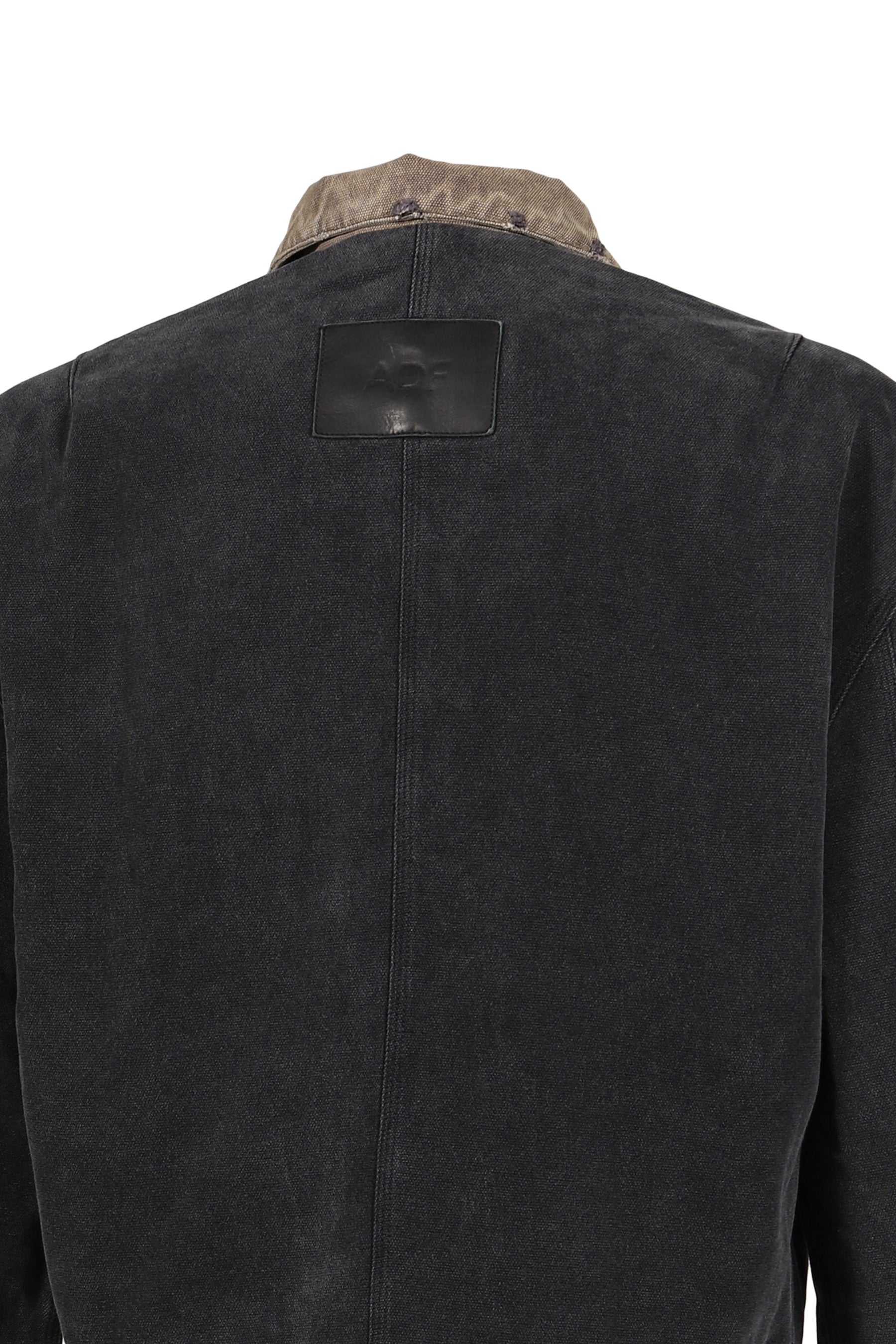 WORK CANVAS TRUCKER JACKET / WASHED BLK