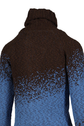 FLOW JAQUARD SHORT CARDIGAN / BLU 