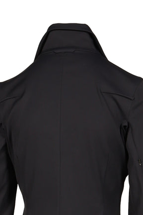 STRUCTURED SPREAD COLLAR SHIRT / NVY