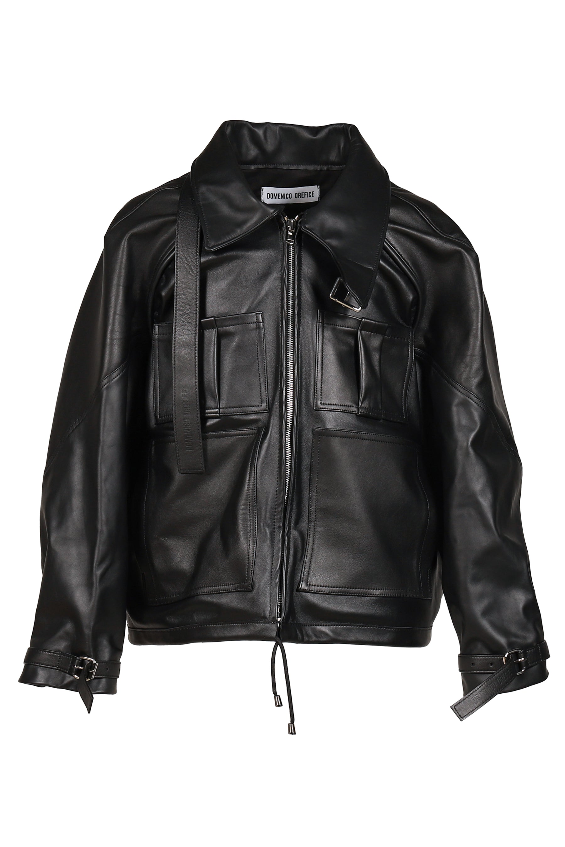 A4 LEATHER JACKET / BLK