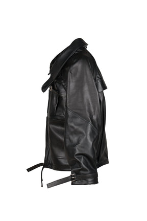 A4 LEATHER JACKET / BLK
