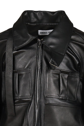 A4 LEATHER JACKET / BLK