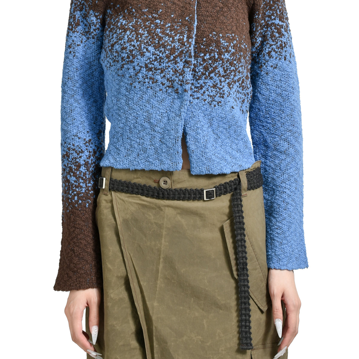 Andersson Bell アンダーソン ベル FW25 FLOW JAQUARD SHORT CARDIGAN