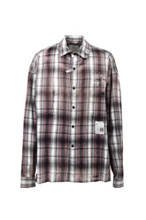 VINTAGE LIKE CHECK L/S SHIRTS / BLK