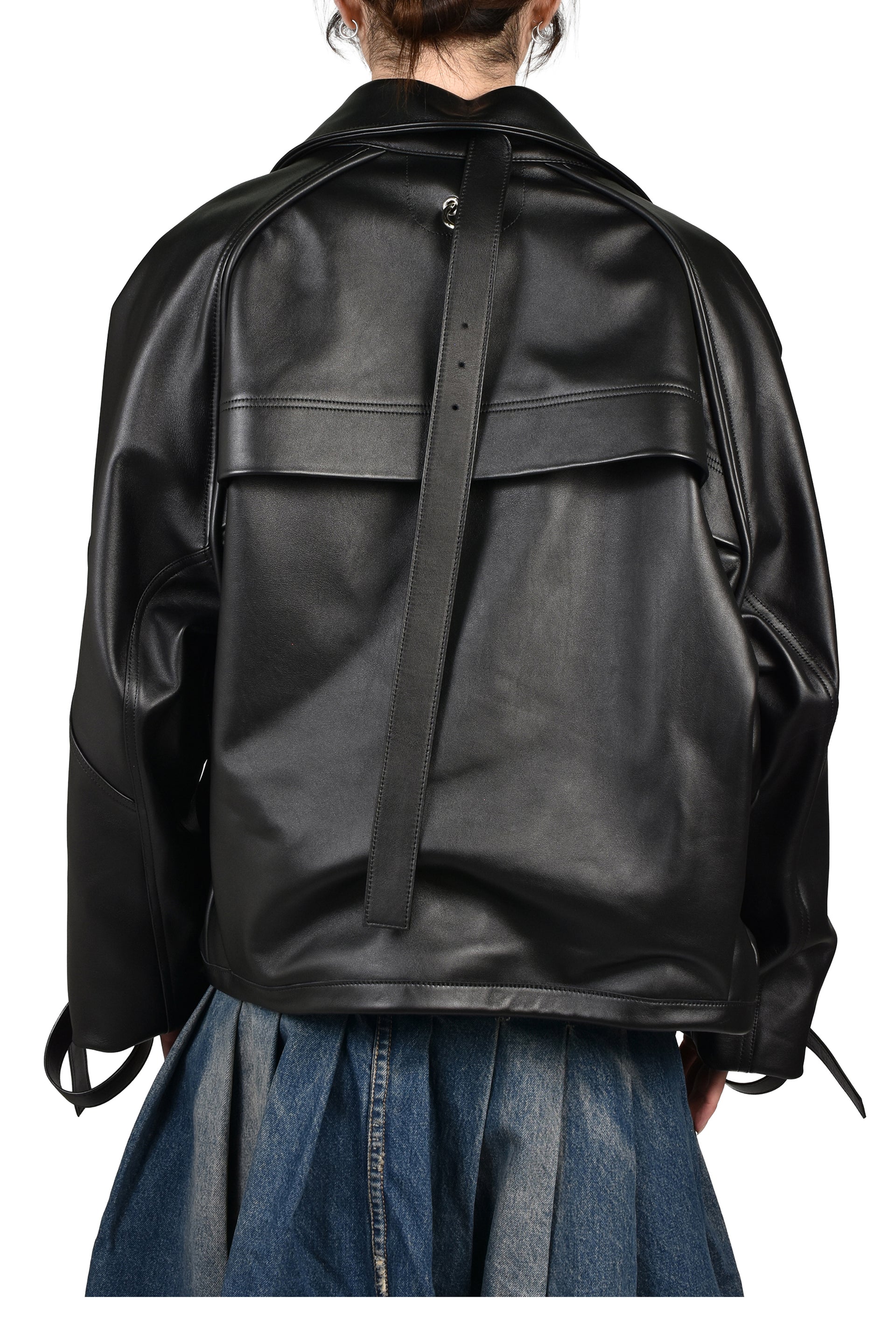 A4 LEATHER JACKET / BLK