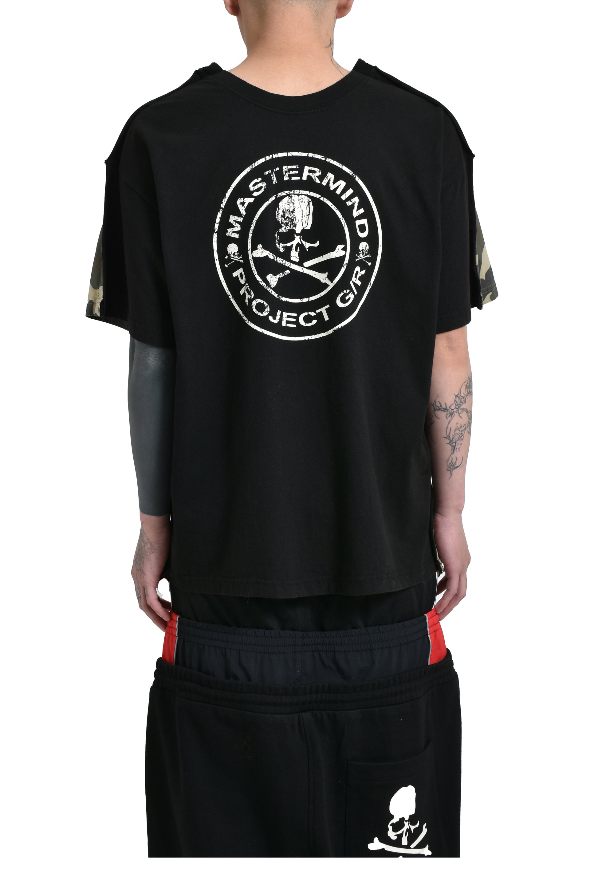 TWO FACED OUTSEAM T-SHIRT / BLK CAMO 