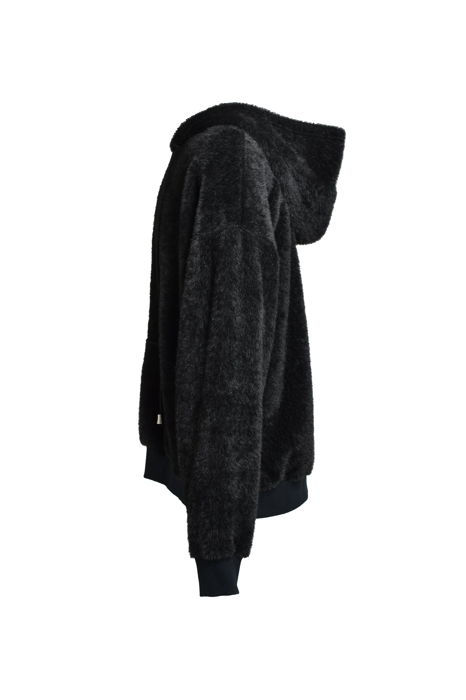 TEDDY BEAR HOODED SEWATER / BLK