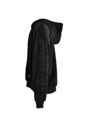 TEDDY BEAR HOODED SEWATER / BLK