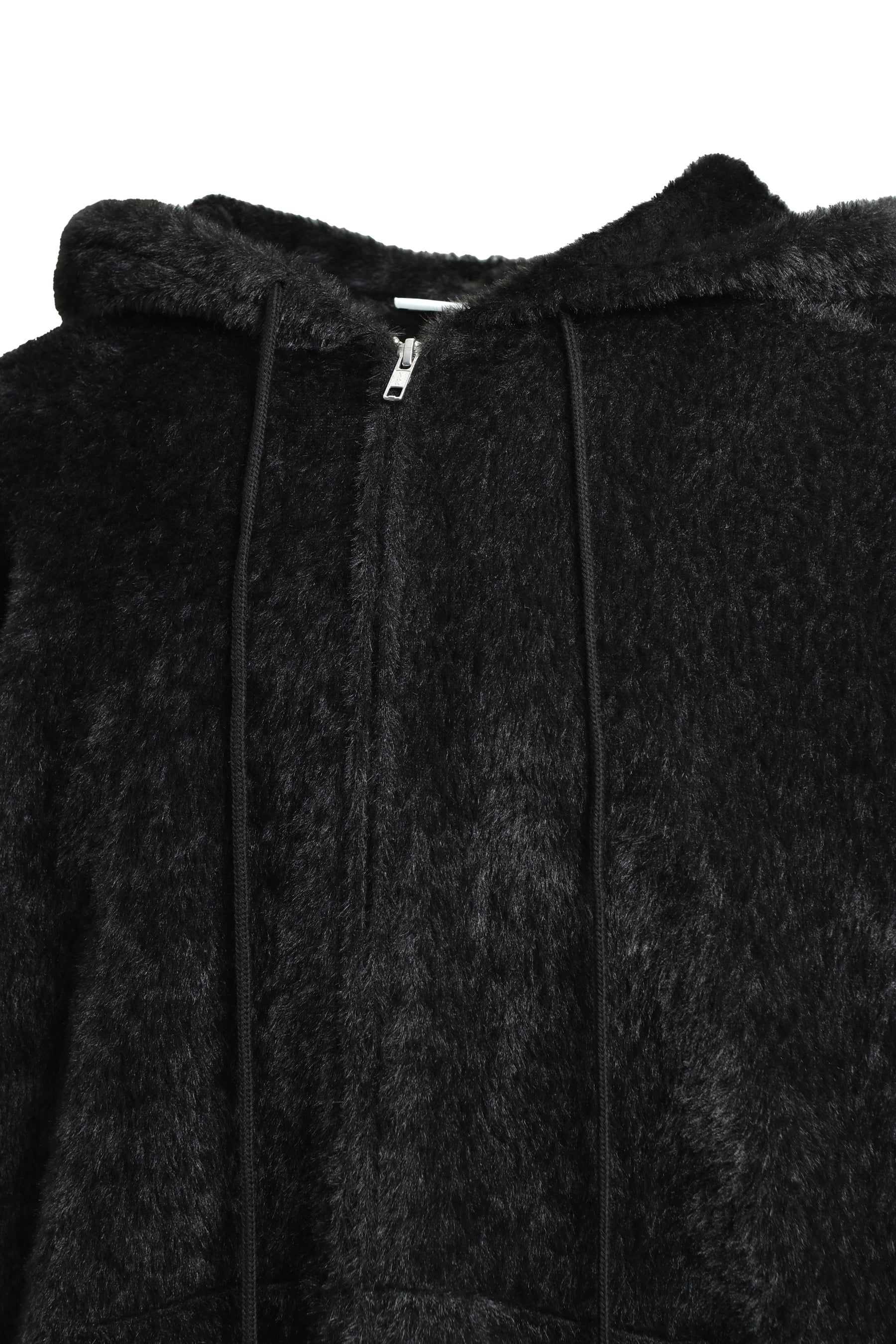 TEDDY BEAR HOODED SEWATER / BLK