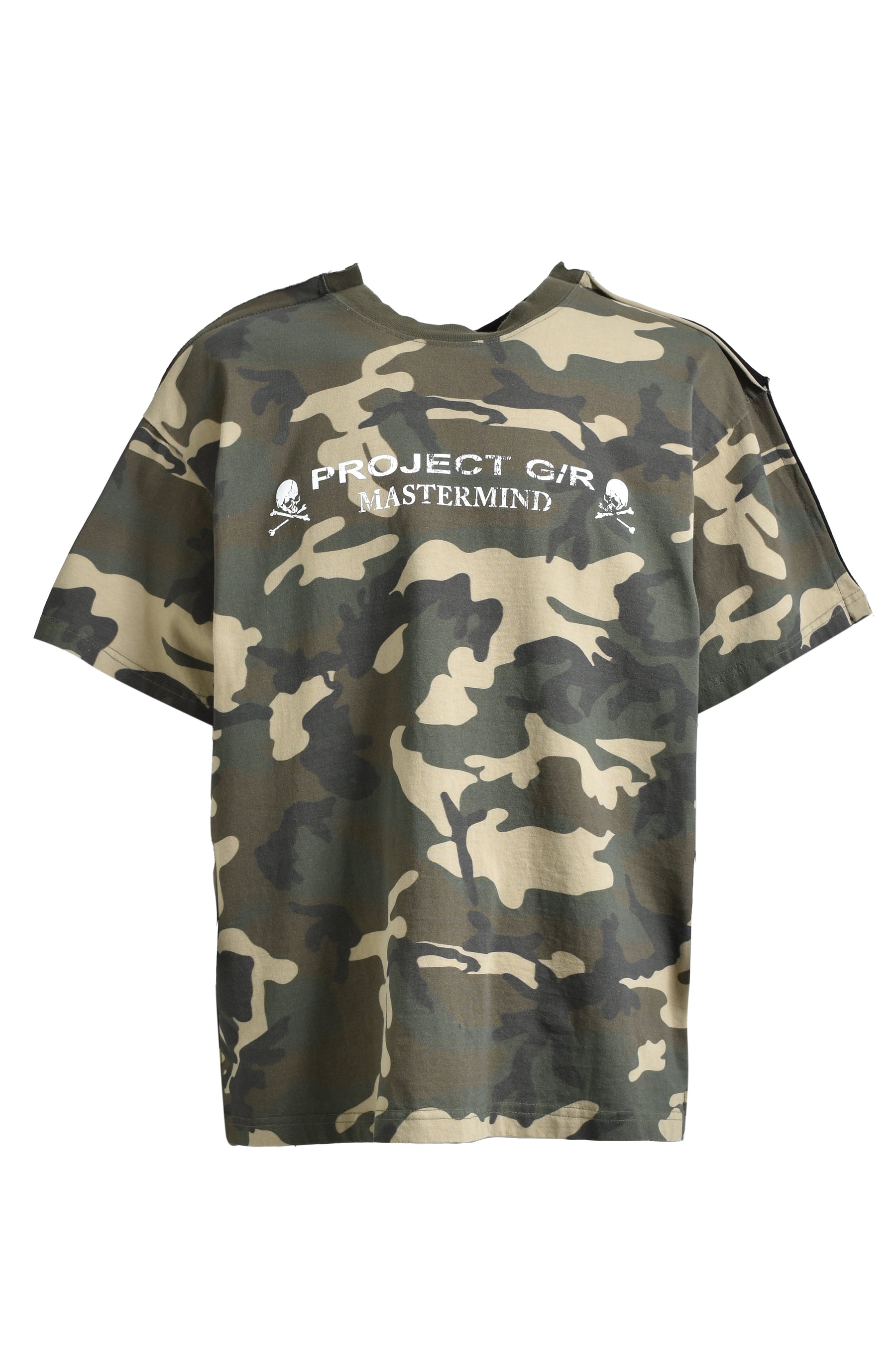 TWO FACED OUTSEAM T-SHIRT / BLK CAMO
