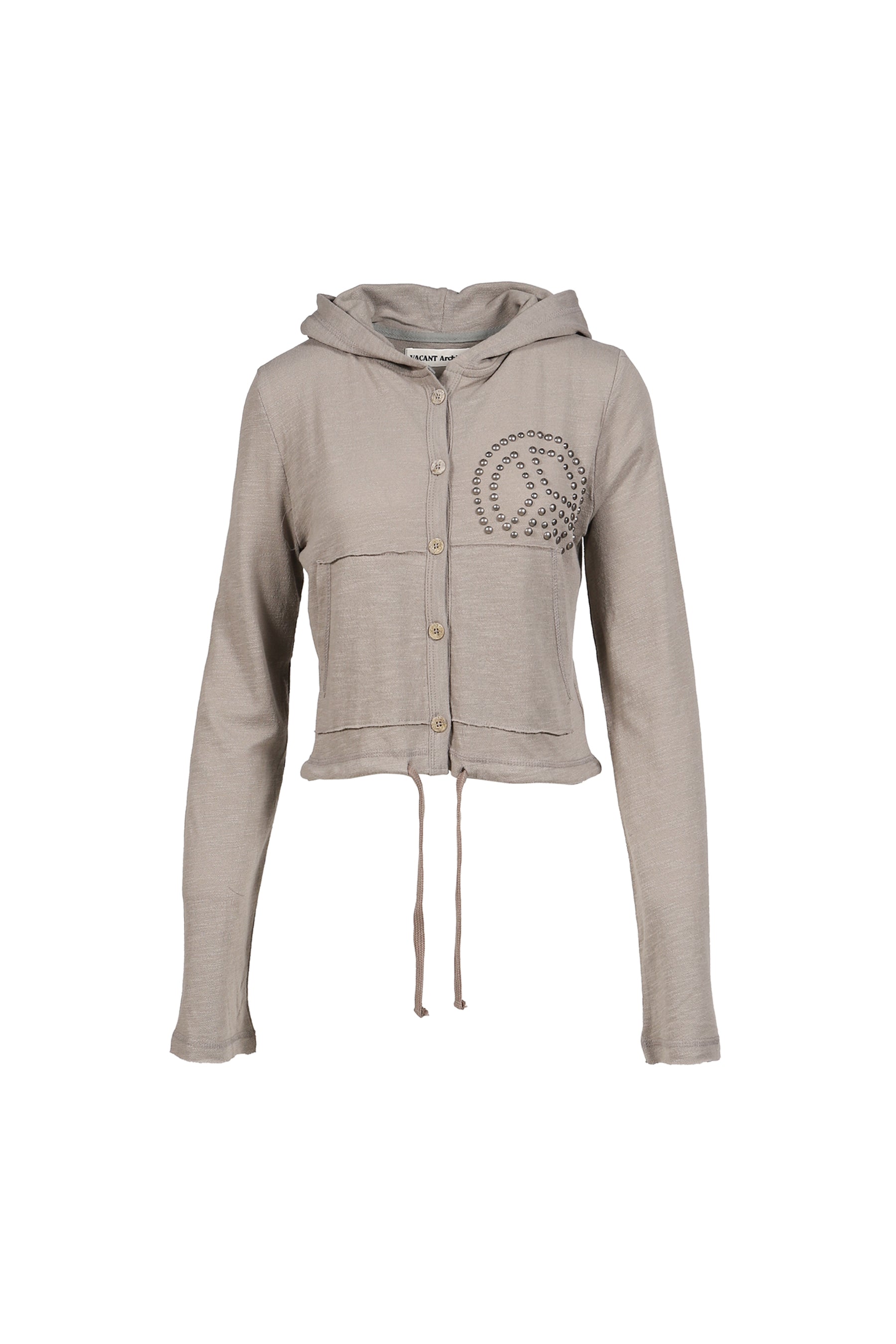 PARRA STUD HOOD CARDIGAN / KHA