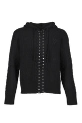 KNIT HOODIE / BLACK 